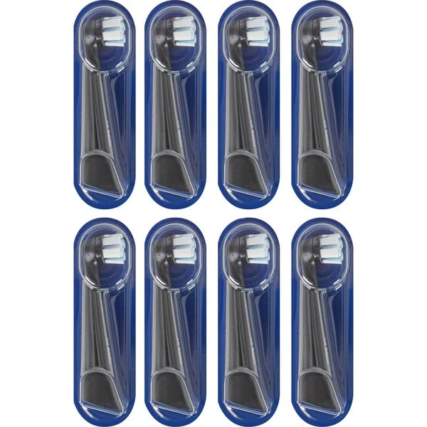 Oral-B iO Sanfte Reinigung 8er, Aufsteckbürste (schwarz, für empfindliche Bereiche und gesünderes Zahnfleisch)