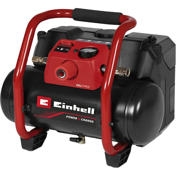 EINHELL Power X-Change Akku-Kompressor TE-AC 36/150 Li OF - Solo, 36Volt (2x18V) (schwarz/rot, ohne Akku und Ladegerät)
