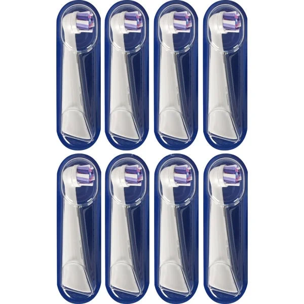 Oral-B iO Strahlendes Weiss 8er, Aufsteckbürste (weiß, Für eine aufhellende Reinigung)