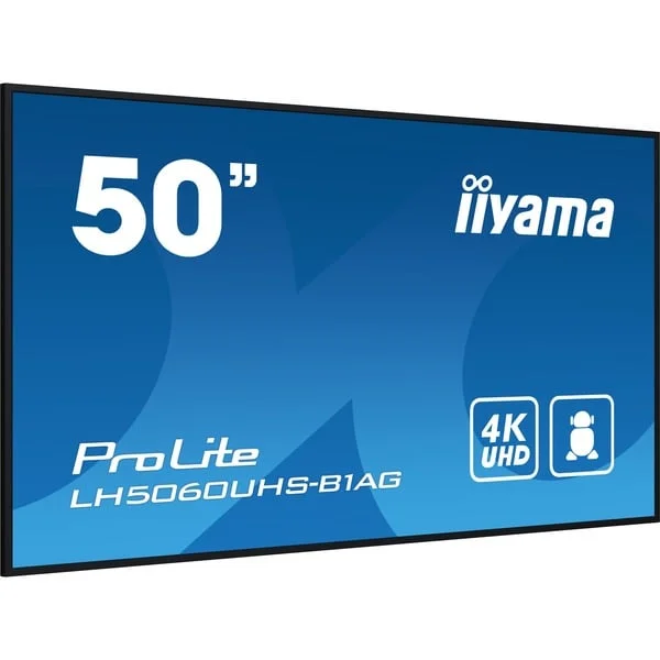 iiyama ProLite LH5060UHS-B1AG, Public Display (schwarz (matt), UltraHD/4K, IPS, Lautsprecher)