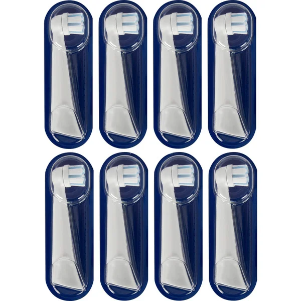 Oral-B iO Sanfte Reinigung 8er, Aufsteckbürste (weiß, für empfindliche Bereiche und gesünderes Zahnfleisch)