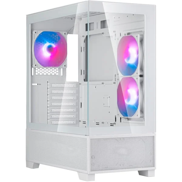 SilverStone Lucid 05, Tower-Gehäuse (weiß, 270° Panoramaglas-Design)