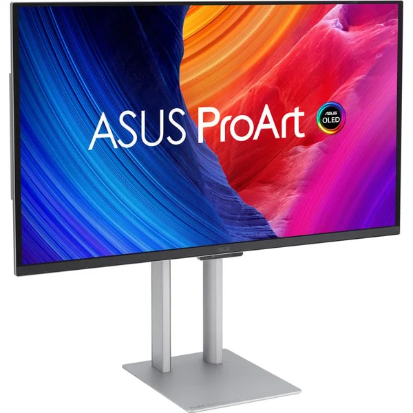 ASUS ProArt Display QD-OLED PA27UCDMR, OLED-Monitor (67.3 cm (26.5 Zoll), silber, UltraHD/4K, HDMI, DP, Thunderbolt 4, USB-Hub, 240Hz Panel)