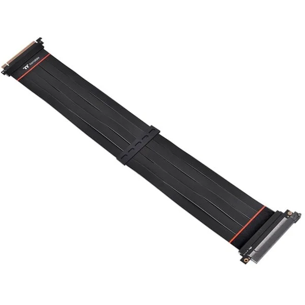 Thermaltake PCIe Extender Kabel 4.0 16x 60cm, Verlängerungskabel (schwarz)