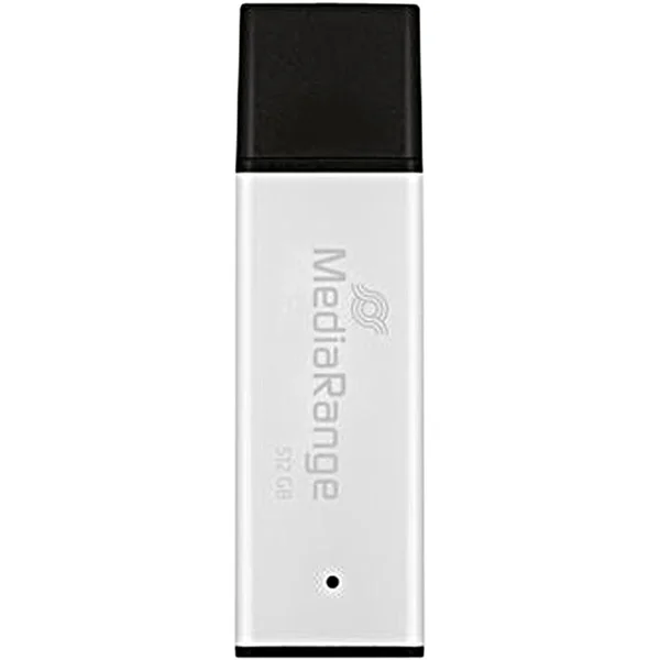 MediaRange High Performance 512 GB, USB-Stick (silber/schwarz, USB-A 3.2 Gen 1)