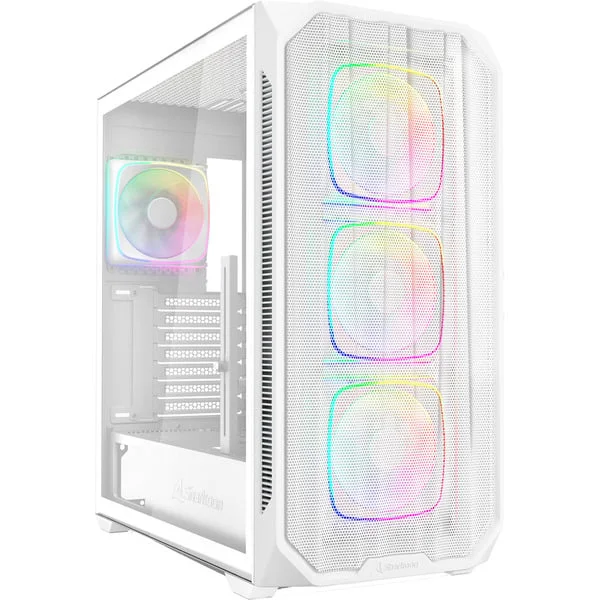 Sharkoon AK5M RGB Generalüberholt, Tower-Gehäuse (weiß, Tempered Glass)