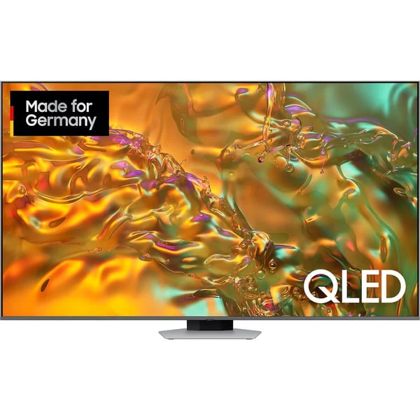 Samsung GQ-85Q80D, QLED-Fernseher (214 cm (85 Zoll), silber/schwarz, UltraHD/4K, HDR, Twin Tuner, Direct Full Array, 120Hz Panel)