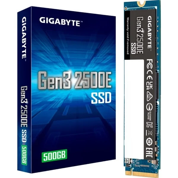 GIGABYTE Gen3 2500E SSD 500 GB (PCIe 3.0 x4, NVMe 1.3, M.2 2280)