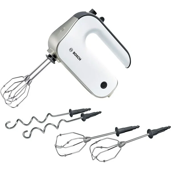Bosch Home Handmixer Styline MFQ4835DE (weiß/silber, 575 Watt, 2 Paare Rührbesen "FineCreamer")