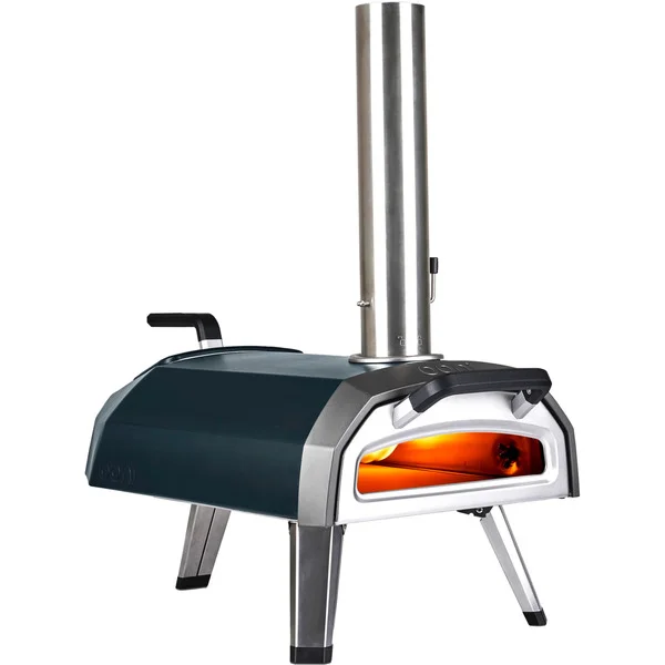 Ooni Karu 2 Pizzaofen (schwarz/edelstahl, Multi-Brennstoff, für Pizzen bis ca. Ø 31cm)