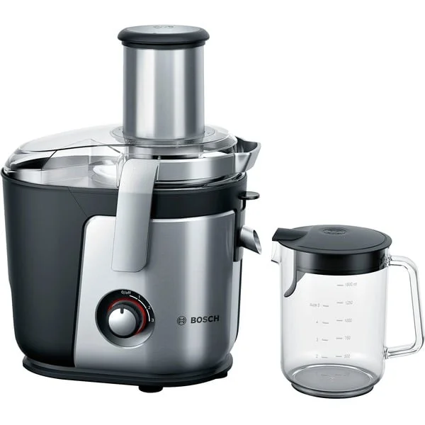 Bosch Home Entsafter VitaJuice 4 (silber/schwarz, 1.200 Watt, Saftbehälter 1,5 Liter)