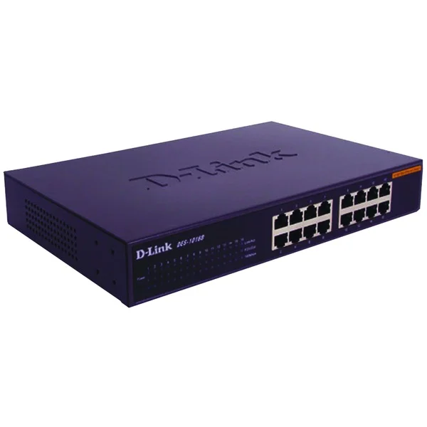 D-Link DES-1016D, Switch (schwarz)