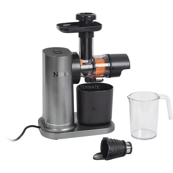 Ninja Kaltentsafter mit Anti-Verstopfungsfilter (grau, 150 Watt, Saftbehälter 0,7 Liter)