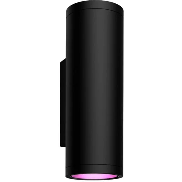 Philips HUE White & Color Ambiance Impress Outdoor Wandleuchte (Niedervolt), LED-Leuchte (schwarz)