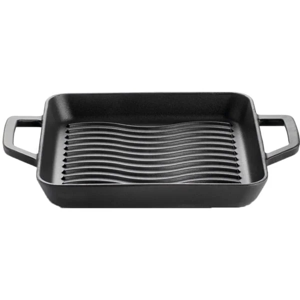 Napoleon Gusseiserne Grillpfanne 25 x 25cm (schwarz, mit 2 Griffen)