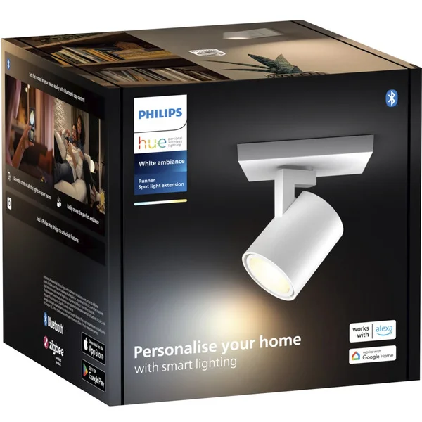 Philips HUE White Ambiance Runner Einzelspot Erweiterung, LED-Leuchte (weiß)