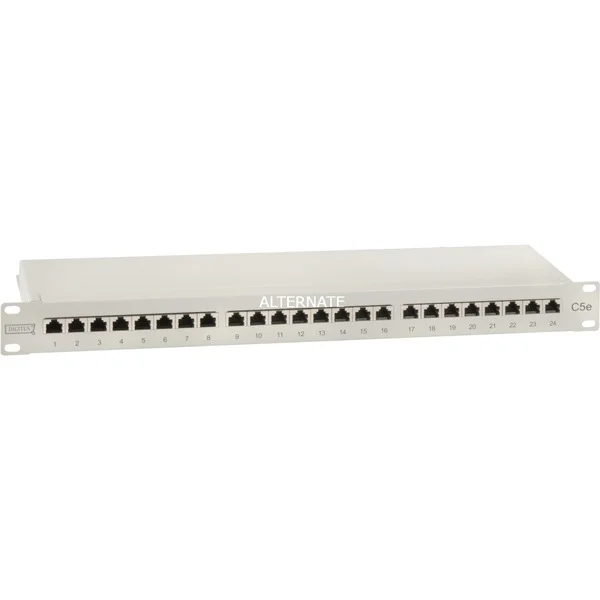 Digitus Patchpanel DN-91524S (hellgrau, 19", Cat.5e, geschirmt)