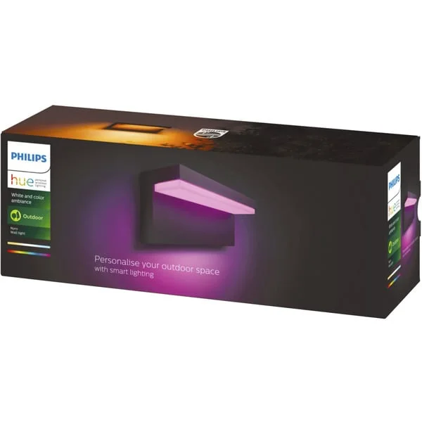 Philips HUE White & Color Ambiance Nyro Wandleuchte, LED-Leuchte (schwarz)