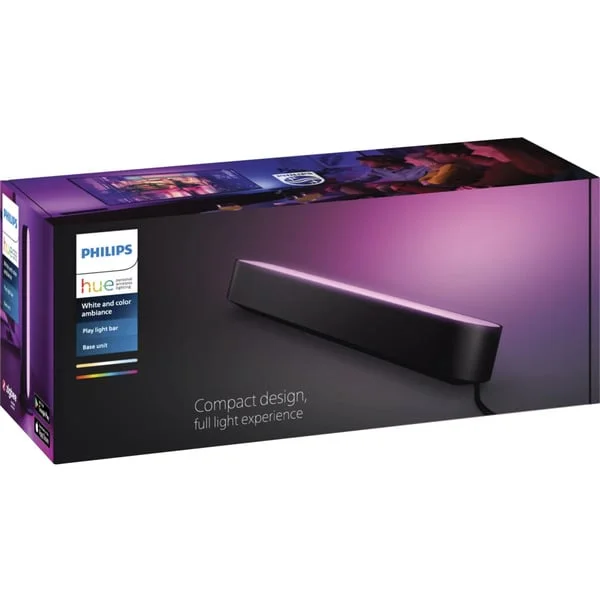 Philips HUE White & Color Ambiance Play Lightbar Basis-Set, LED-Leuchte (schwarz)