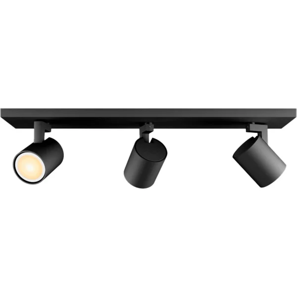 Philips HUE White Ambiance Runner 3er-Spot, LED-Leuchte (schwarz, inkl. Dimmschalter)