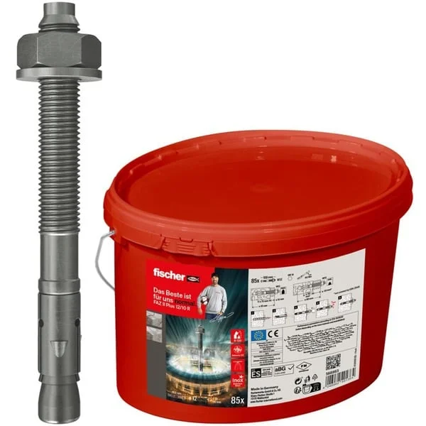 fischer Bolzenanker FAZ II Plus 12/10 R im Eimer, Dübel (edelstahl, 85 Stück)