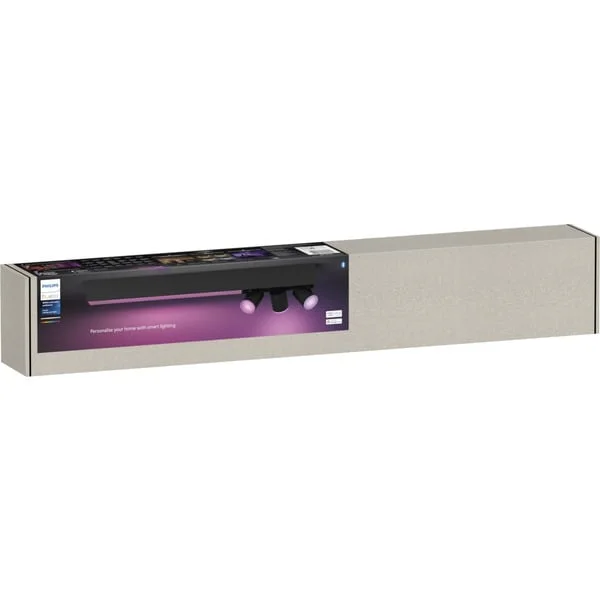 Philips HUE White & Color Ambiance Centris 3er Deckenspot, LED-Leuchte (schwarz)