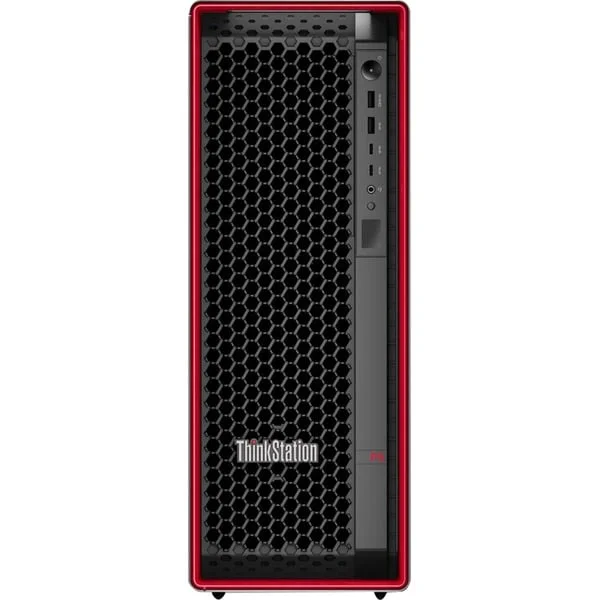 Lenovo ThinkStation P5 (30GA00ATGE), PC-System (schwarz/rot, Windows 11 Pro for Workstations)