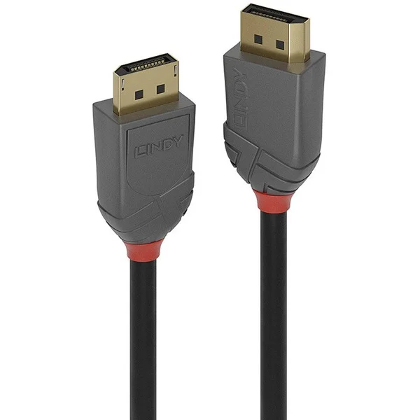 Lindy DisplayPort 1.2 Kabel Anthra Line (schwarz, 7,5 Meter)