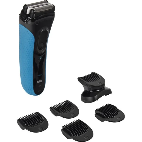 Braun Series 3 3010BT , Rasierer (schwarz/blau, Wet&Dry)
