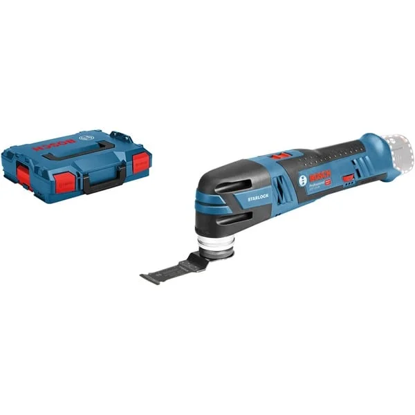 Bosch Professional Akku-Multi-Cutter GOP 12V-28 Professional, Multifunktions-Werkzeug (blau/schwarz, ohne Akku und Ladegerät, L-BOXX)