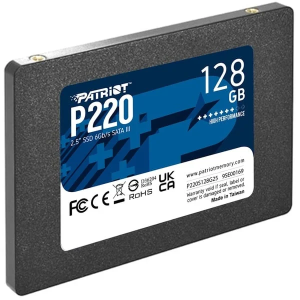 Patriot P220 128 GB, SSD (schwarz, SATA III 6 Gb/s, 2,5")