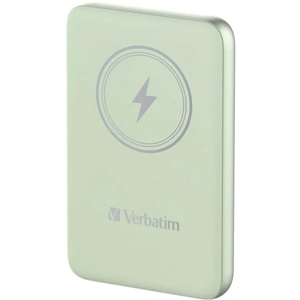 Verbatim Wireless Powerbank Charge 'n' Go 10.000mAh (hellgrün, Qi, PD 3.0, Quick Charge 3.0)