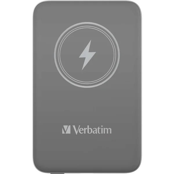 Verbatim Wireless Powerbank Charge 'n' Go 10.000mAh (grau, Qi, PD 3.0, Quick Charge 3.0)