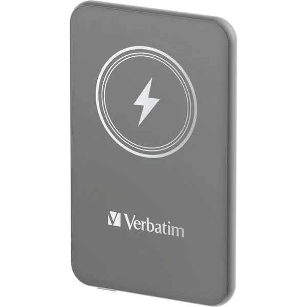 Verbatim Wireless Powerbank Charge 'n' Go 5.000mAh (grau, Qi, PD 3.0, Quick Charge 3.0)