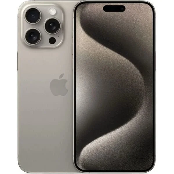 Apple iPhone 15 Pro Max 256GB Generalüberholt, Handy (Titan Natur, iOS)