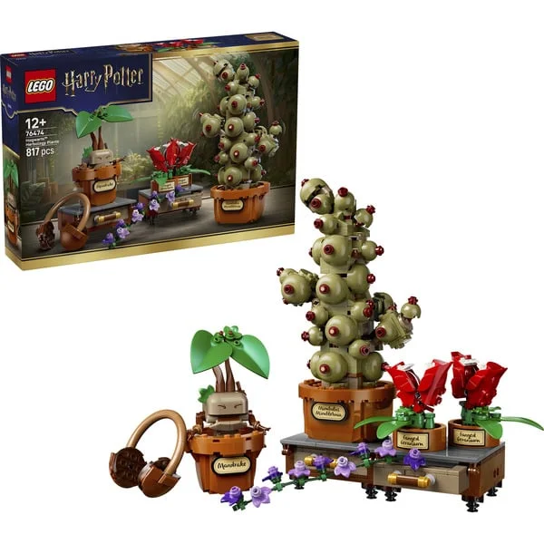 LEGO 76474 Harry Potter Schloss Hogwarts: Kräuterkunde-Pflanzen, Konstruktionsspielzeug