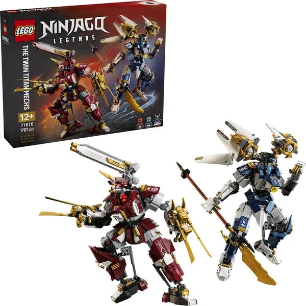 LEGO 71870 Ninjago Die Zwillings-Titanmechs, Konstruktionsspielzeug