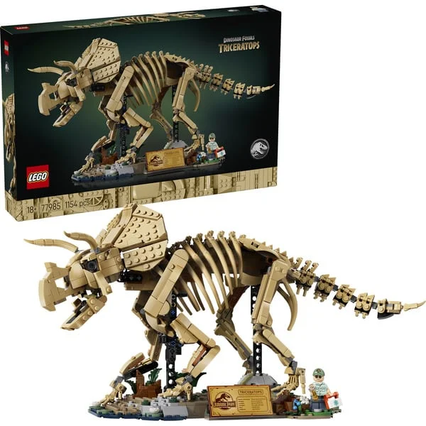 LEGO 77985 Jurassic World Dinosaurier-Fossilien: Triceratops, Konstruktionsspielzeug