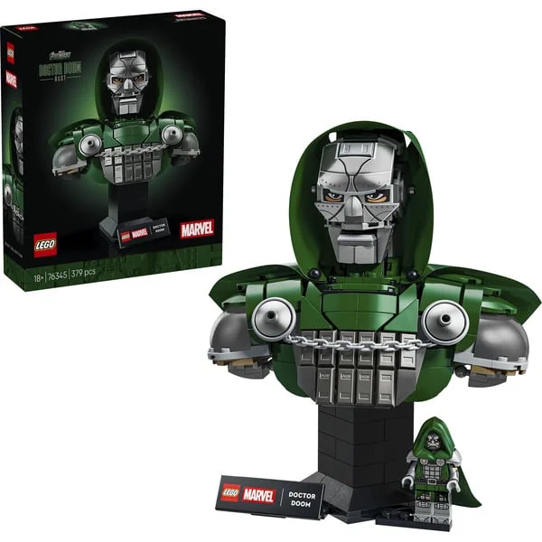 LEGO 76345 Marvel Super Heroes Doctor Doom Büste, Konstruktionsspielzeug