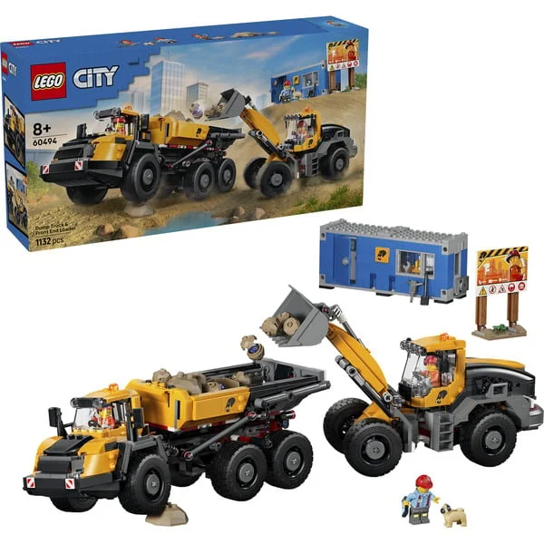 LEGO 60494 City Kipplaster und Schaufellader, Konstruktionsspielzeug