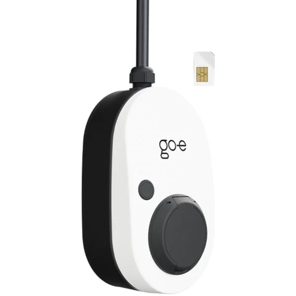 go-e Charger Gemini 2.0, 22 kW (32A 3-phasig), Wallbox (weiß/schwarz, ohne Kabel, 4G/LTE)