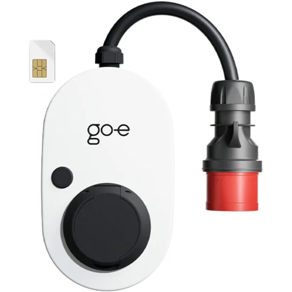 go-e Charger Gemini flex 2.0, 22 kW (32A 3-phasig), Wallbox (weiß/schwarz, mobile Ladestation, 4G/LTE)