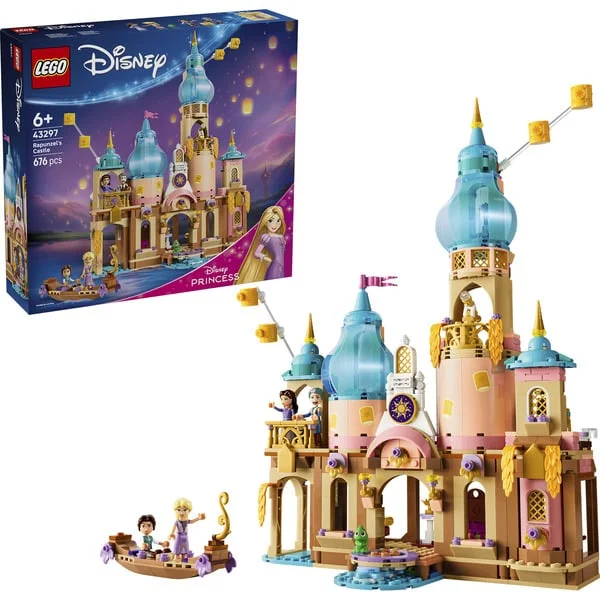 LEGO 43297 Disney Princess Rapunzels Schloss, Konstruktionsspielzeug