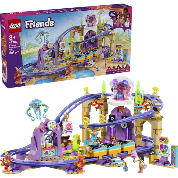 LEGO 42703 Friends Meerjungfrauen-Achterbahn, Konstruktionsspielzeug