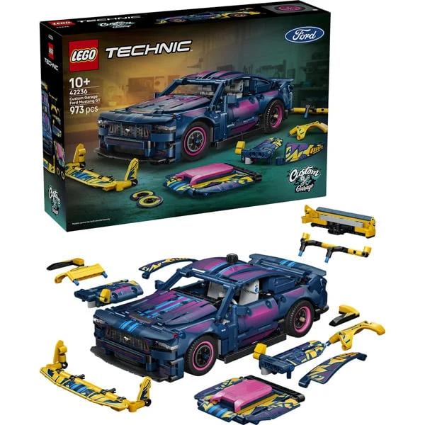 LEGO 42236 Technic Ford Mustang GT Auto aus der Tuning-Werkstatt, Konstruktionsspielzeug