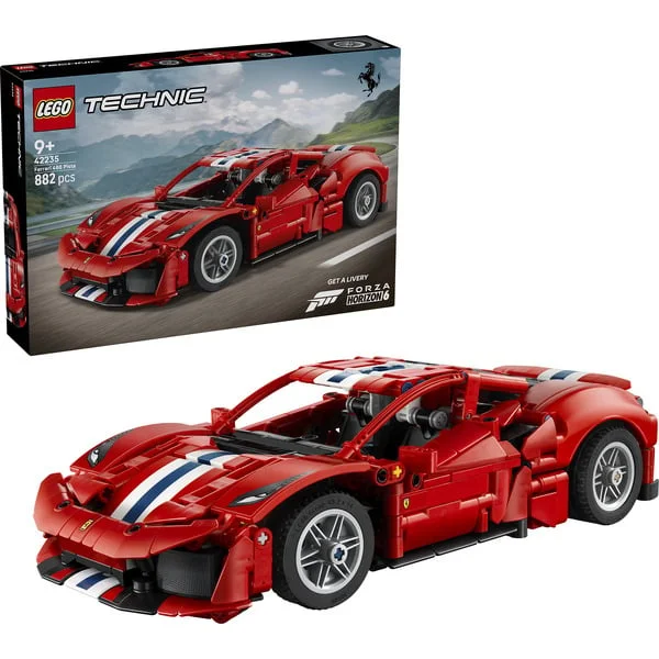 LEGO 42235 Technic Ferrari 488 PISTA Auto, Konstruktionsspielzeug