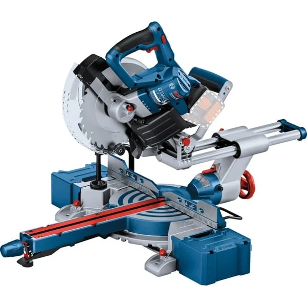 Bosch Professional PRO Akku-Kapp- und Gehrungssäge BITURBO GCM 18V-216 D Professional solo (blau, ohne Akku und Ladegerät)