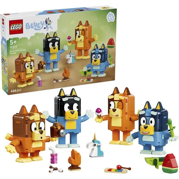 LEGO 11217 Bluey Blueys Familie aus LEGO Steinen, Konstruktionsspielzeug