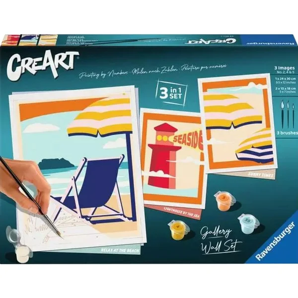 Ravensburger CreArt Gallery Wall Set - At the Beach, Malen