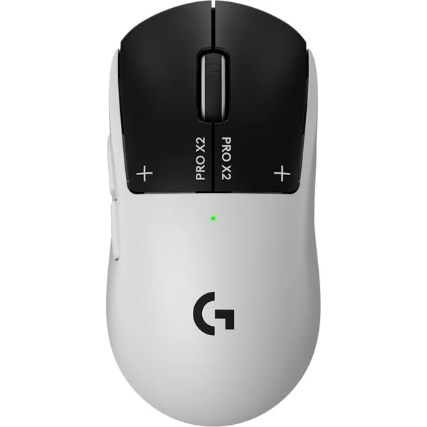 Logitech Gaming G Pro X2 SUPERSTRIKE, Gaming-Maus (hellgrau/schwarz, LIGHTSPEED, HERO 2, für Windows)